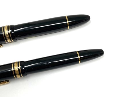 Lot 294 - TWO MONT BLANC MEISTERSTÜCK FOUNTAIN PENS, MODELS 149 AND 146, HAMBURG, CIRCA 1990