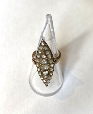 Lot 609 - OTTOMAN DIAMOND RING, 1890s