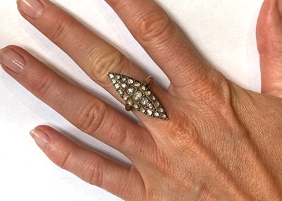 Lot 609 - OTTOMAN DIAMOND RING, 1890s