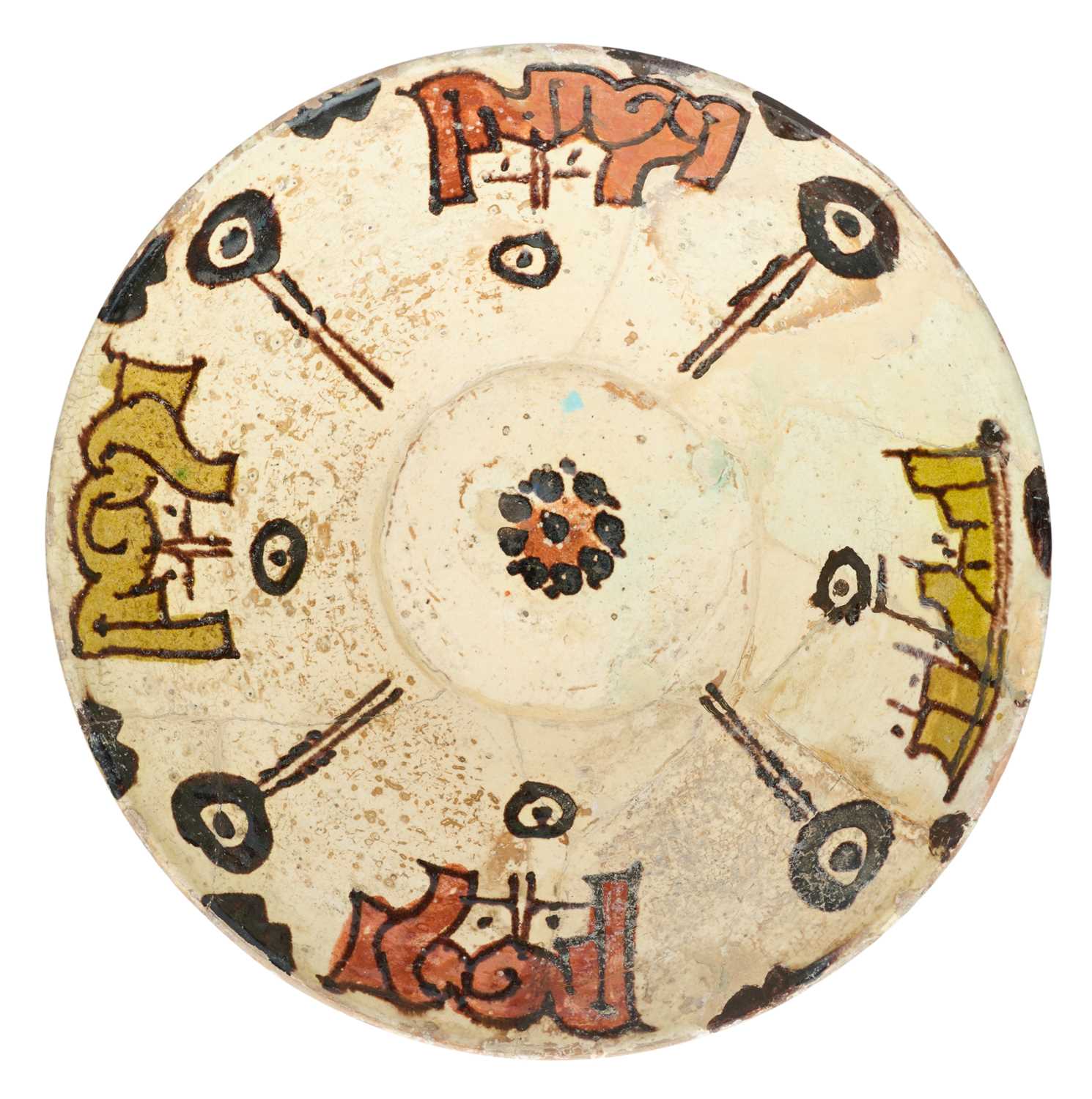 Lot 352 - A NISHAPUR POTTERY BOWL, PERSIA, 10TH CENTURY