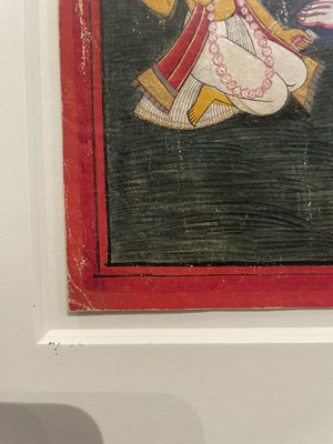 Lot 160 - A GROUP OF FIVE HINDU TANTRIC PAINTINGS, NEPAL, 19TH CENTURY