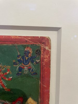 Lot 160 - A GROUP OF FIVE HINDU TANTRIC PAINTINGS, NEPAL, 19TH CENTURY