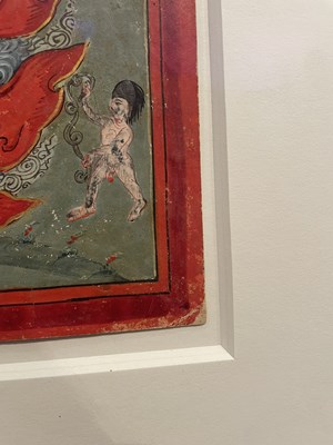 Lot 160 - A GROUP OF FIVE HINDU TANTRIC PAINTINGS, NEPAL, 19TH CENTURY