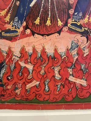 Lot 160 - A GROUP OF FIVE HINDU TANTRIC PAINTINGS, NEPAL, 19TH CENTURY
