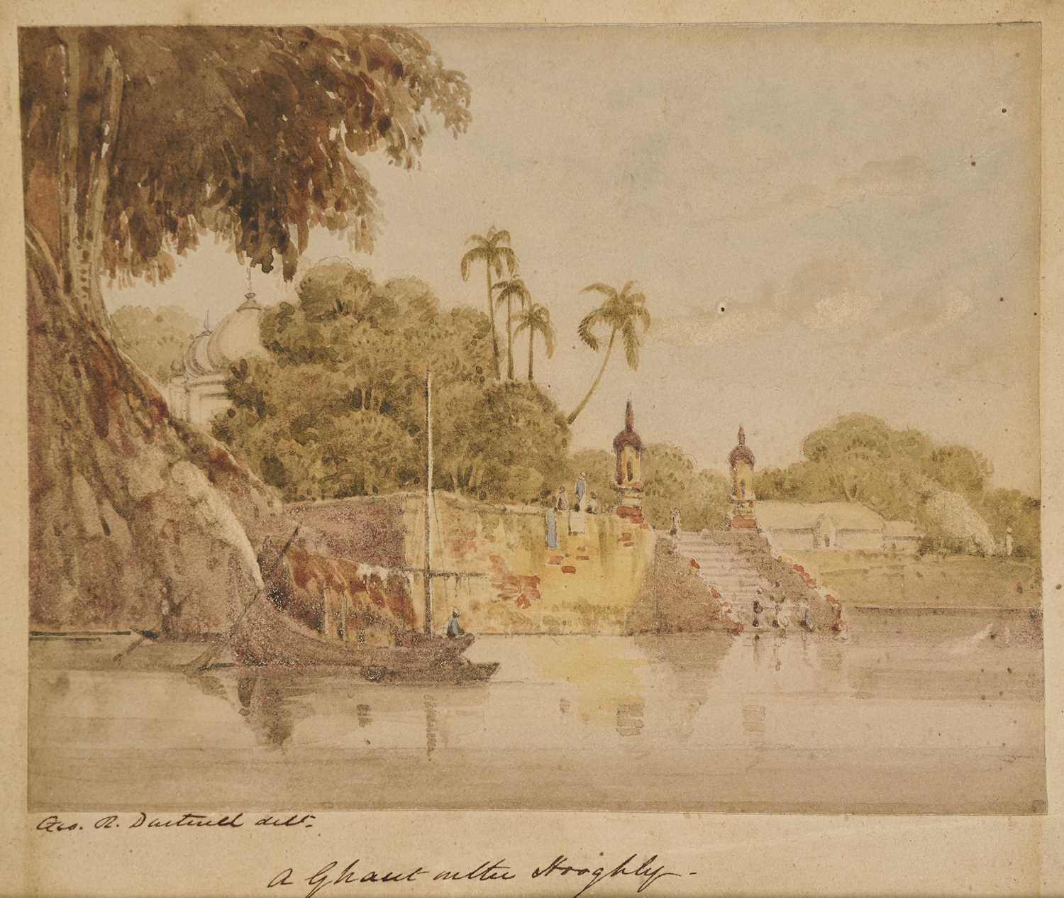 Lot 43 - DARTNELL, GEORGE RUSSELL (1799/1800-1878), THREE WATERCOLOURS OF INDIAN VIEWS, INDIA, CIRCA 1825-30