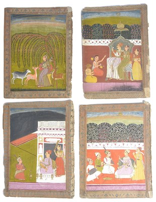 Lot 191 - TEN PAINTINGS FROM A RAGAMALA SERIES