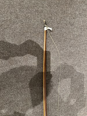 Lot 32 - TWO ALDRED LONGBOWS OWNED BY KENNETH AND MARGOT WEBB, FOUNDERS OF THE BRITISH LONGBOW SOCIETY