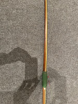 Lot 32 - TWO ALDRED LONGBOWS OWNED BY KENNETH AND MARGOT WEBB, FOUNDERS OF THE BRITISH LONGBOW SOCIETY