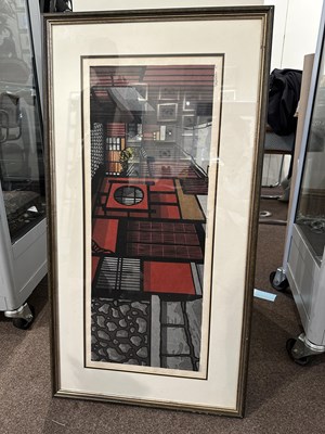 Lot 144 - CLIFTON KHARHU (1927-2007), WOODCUT PRINT