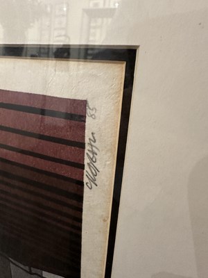 Lot 144 - CLIFTON KHARHU (1927-2007), WOODCUT PRINT