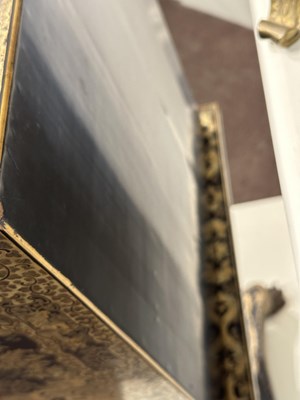 Lot 32 - A GOOD CHINESE EXPORT GILT DECORATED BLACK LACQUER COLLECTOR'S CABINET ON STAND, CIRCA 1815
