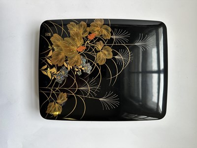 Lot 149 - A JAPANESE GOLD-LACQUER SUZURIBAKO, EARLY 20TH CENTURY, SIGNED KOHO