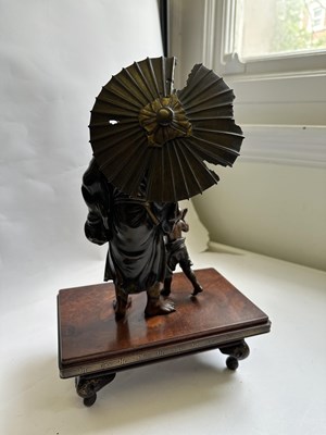 Lot 153 - A FINE JAPANESE BRONZE OKIMONO OF ONI, MEIJI PERIOD (1868-1912)