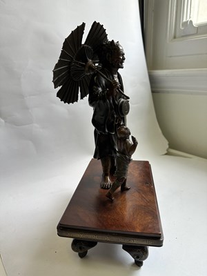 Lot 153 - A FINE JAPANESE BRONZE OKIMONO OF ONI, MEIJI PERIOD (1868-1912)