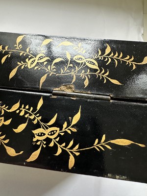 Lot 35 - A CHINESE EXPORT LACQUER FOLDING GAMES BOARD, QING DYNASTY, MID 19TH CENTURY