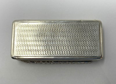 Lot 259 - A WILLIAM IV SILVER SNUFF BOX, WILLIAM SIMPSON, BIRMINGHAM, 1833