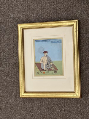 Lot 75 - A DEPICTION OF AN ARTIST, PUNJAB, INDIA, SECOND HALF 19TH CENTURY
