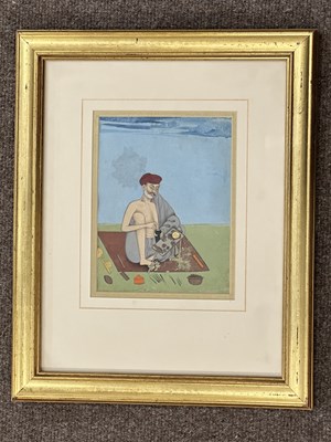 Lot 75 - A DEPICTION OF AN ARTIST, PUNJAB, INDIA, SECOND HALF 19TH CENTURY