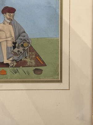 Lot 75 - A DEPICTION OF AN ARTIST, PUNJAB, INDIA, SECOND HALF 19TH CENTURY