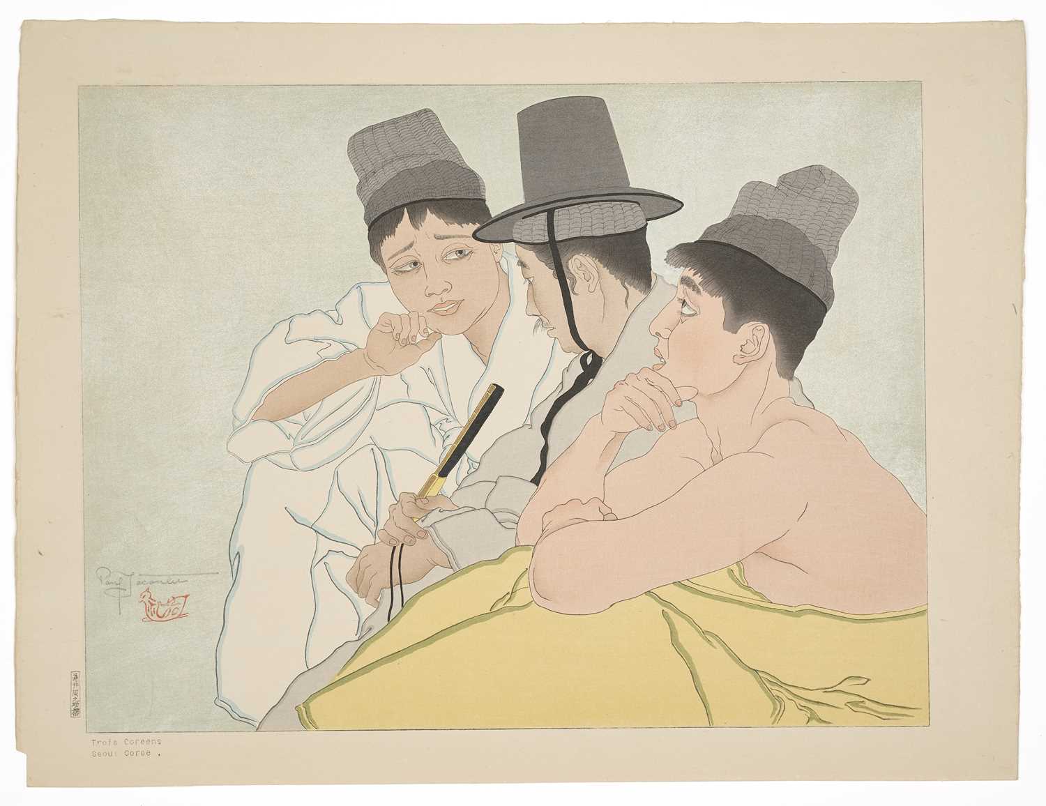 Lot 140 - PAUL JACOULET (1896-1960), A WOODBLOCK PRINT, SHOWA PERIOD, 20TH CENTURY