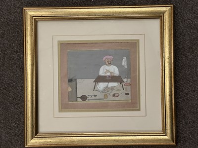 Lot 74 - A DEPICTION OF A JEWELLER, PUNJAB, NORTH INDIA, SECOND HALF 19TH CENTURY