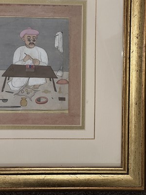 Lot 74 - A DEPICTION OF A JEWELLER, PUNJAB, NORTH INDIA, SECOND HALF 19TH CENTURY