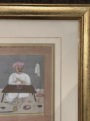 Lot 74 - A DEPICTION OF A JEWELLER, PUNJAB, NORTH INDIA, SECOND HALF 19TH CENTURY