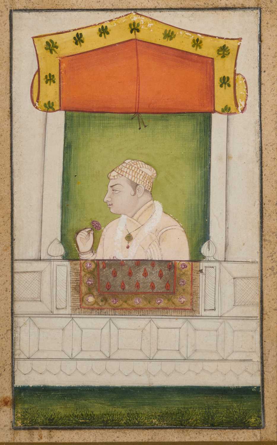 Lot 76 - A PORTRAIT OF A COURTIER, PROBABLY BIKANER, RAJASTHAN, INDIA, CIRCA 1800