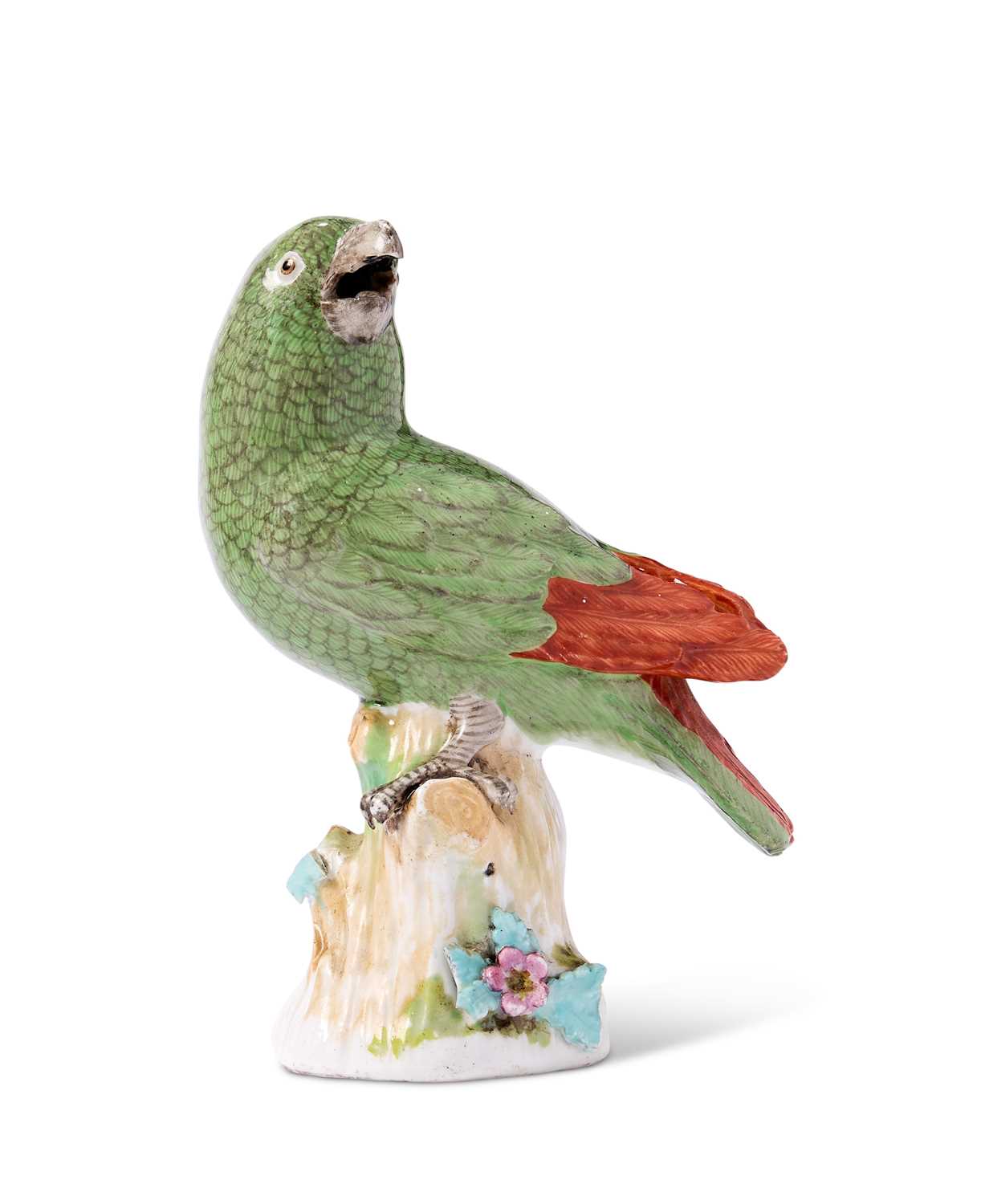 Lot 7 - A MEISSEN FIGURE OF A PARROT, CIRCA 1740-45