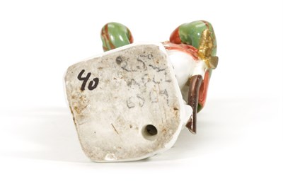Lot 8 - A MEISSEN FIGURE OF A PIPER, CIRCA 1750