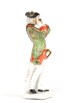 Lot 8 - A MEISSEN FIGURE OF A PIPER, CIRCA 1750