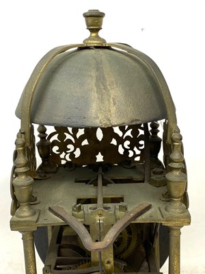 Lot 107 - A BRASS LANTERN CLOCK, WILLIAM RAYMENT, STOWMARKET, 1ST HALF 18TH CENTURY