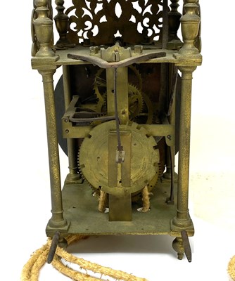 Lot 107 - A BRASS LANTERN CLOCK, WILLIAM RAYMENT, STOWMARKET, 1ST HALF 18TH CENTURY