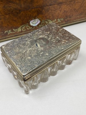 Lot 210 - A VICTORIAN AMBOYNA DRESSING CASE WITH ITS SILVER FITTINGS, J. TURRILL & CO., LONDON, CIRCA 1844