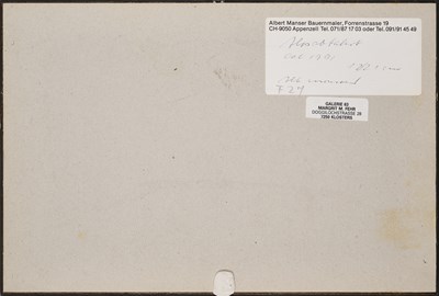 Lot 67 - ALBERT MANSER (SWISS 1937-2011)