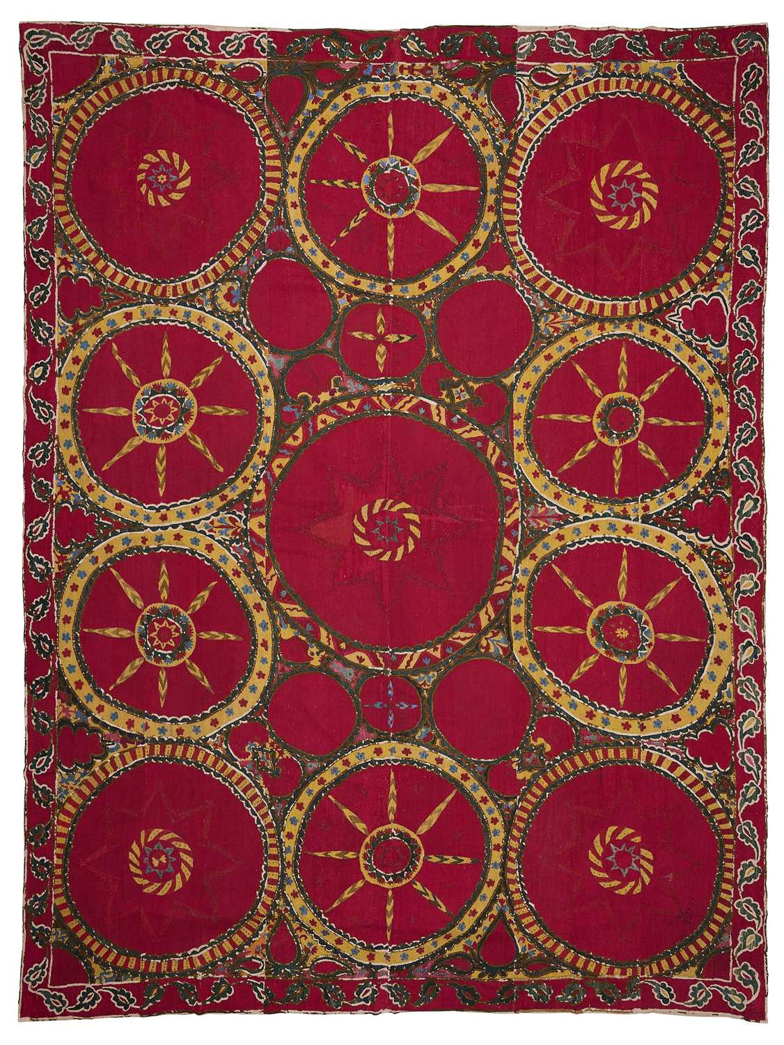 Lot 245 - A PISKENT SUZANI, UZBEKISTAN, PRE 1850