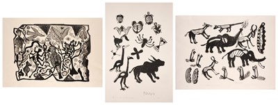 Lot 340 - QWAA (BOTSWANAN circa 1920-1990) AND THAMAE KAASHE (BOTSWANAN B.1979)