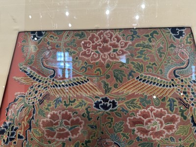 Lot 43 - A CHINESE EMBROIDERED SILK PANEL, MING DYNASTY, 15TH CENTURY