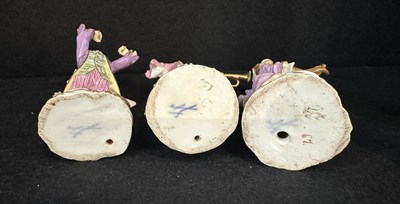 Lot 13 - A GROUP OF NINE MEISSEN MONKEY BAND (AFFENKAPELLE) FIGURES, MID 19TH CENTURY