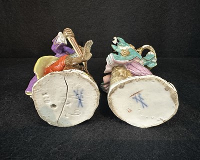 Lot 13 - A GROUP OF NINE MEISSEN MONKEY BAND (AFFENKAPELLE) FIGURES, MID 19TH CENTURY