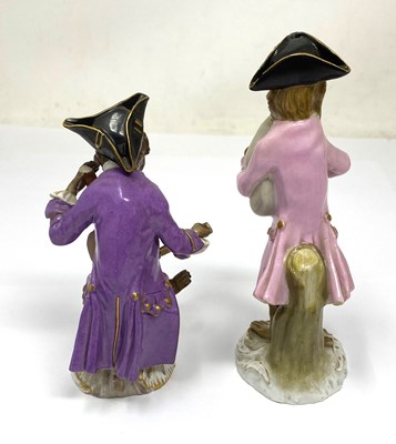 Lot 13 - A GROUP OF NINE MEISSEN MONKEY BAND (AFFENKAPELLE) FIGURES, MID 19TH CENTURY