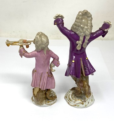 Lot 13 - A GROUP OF NINE MEISSEN MONKEY BAND (AFFENKAPELLE) FIGURES, MID 19TH CENTURY