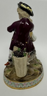 Lot 14 - A MEISSEN GROUP REPRESENTING AUTUMN, SECOND HALF 19TH CENTURY