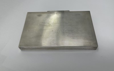 Lot 275 - A FRENCH SILVER MINAUDIERE IMPORTED BY ASPREY CO. LTD. OF LONDON, CIRCA 1935