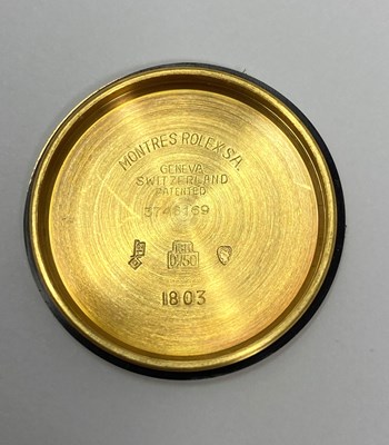 Lot 512 - ROLEX, OYSTER PERPETUAL DAY-DATE, REF.1807: GENTLEMAN'S GOLD BRACELET WATCH, CIRCA 1974