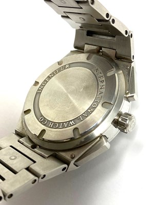 Lot 514 - IWC, INGENIEUR CHRONOGRAPH, REF.3725.01: GENTLEMAN'S STAINLESS STEEL BRACELET WATCH, 2005-08