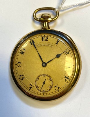 Lot 510 - PATEK PHILIPPE: SWISS GOLD POCKET WATCH, GENEVA, CIRCA 1922