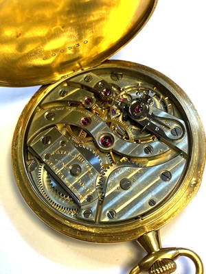 Lot 510 - PATEK PHILIPPE: SWISS GOLD POCKET WATCH, GENEVA, CIRCA 1922