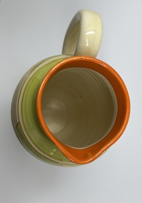 Lot 26 - A CLARICE CLIFF 'GREEK' SHAPE JUG, EARLY 1930s