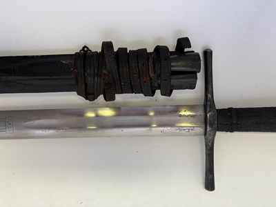 Lot 134 - A VERY FINE GERMAN EXECUTIONER’S SWORD, DATED 1569